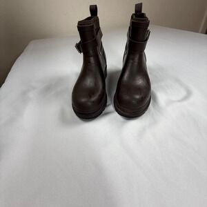 Muck Boots Waterproof Ankle Boots Women's Size 7 Brown Rubber Buckle